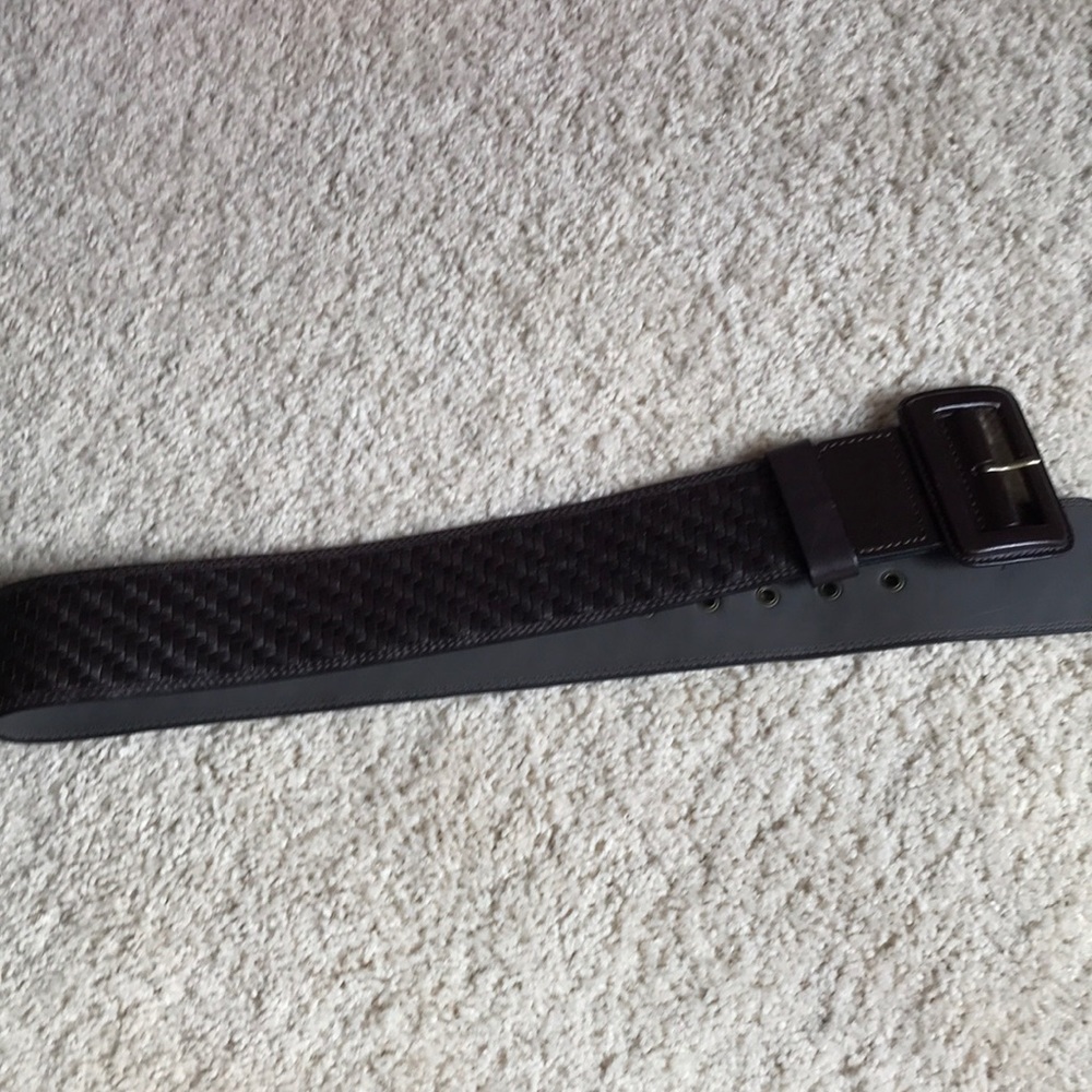 Genuine leather wide belt banana republic